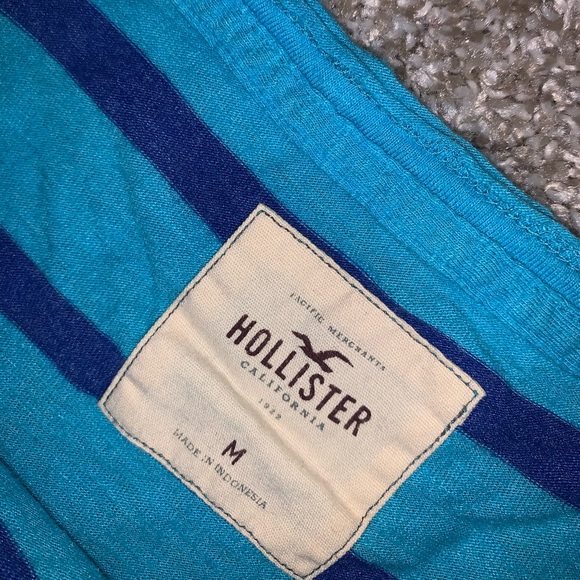 Hollister Light & Dark blue shirt size M - Picture 5 of 6